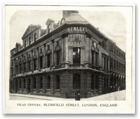 Old WT Henley Building in London